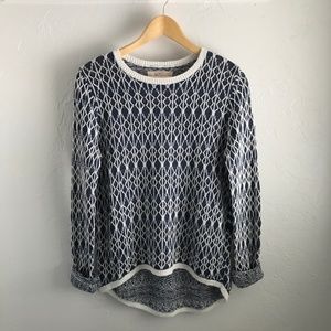 LOFT 100% Linen Hi-Lo Sweater